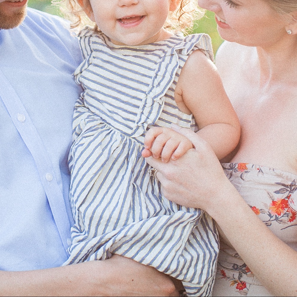 Toddler girl striped dress